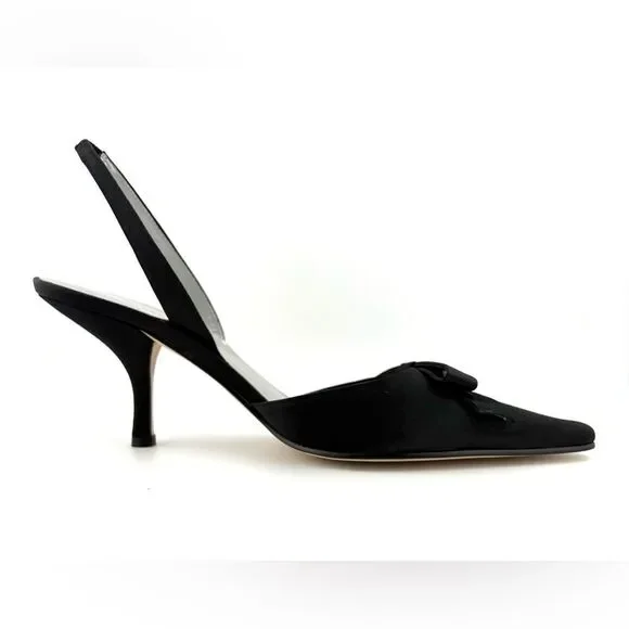 Women shoe's: Karen Scott Black Slingback Heels - Picture 4 of 15